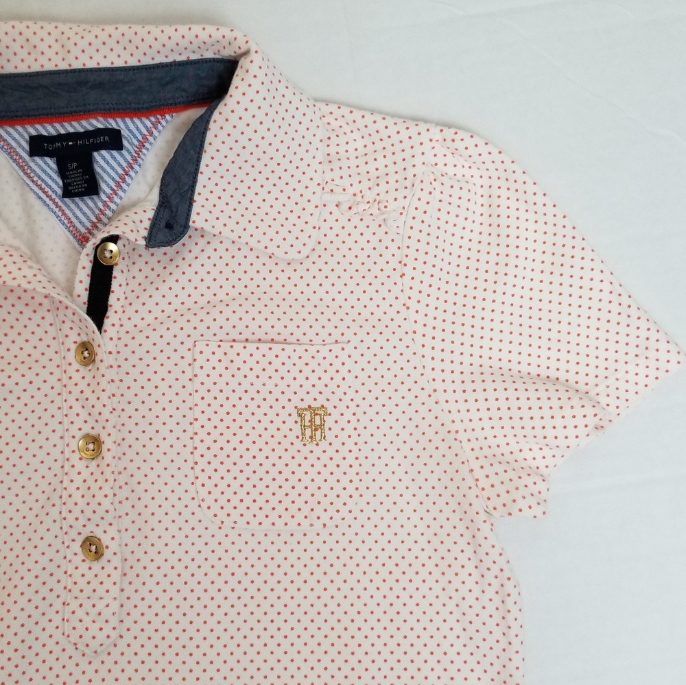 TOMMY HILFIGER polka dot polo shirt